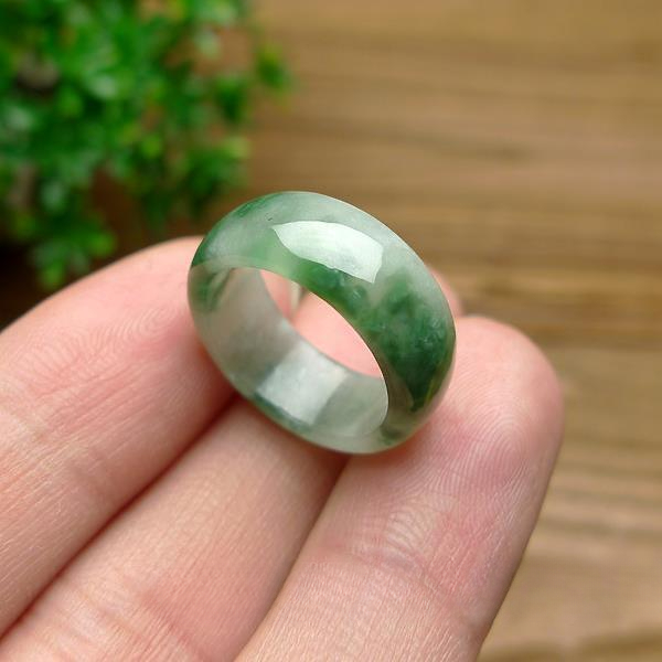 Rings - Yeşil yeşim yüzük doğal taş Jadeite
