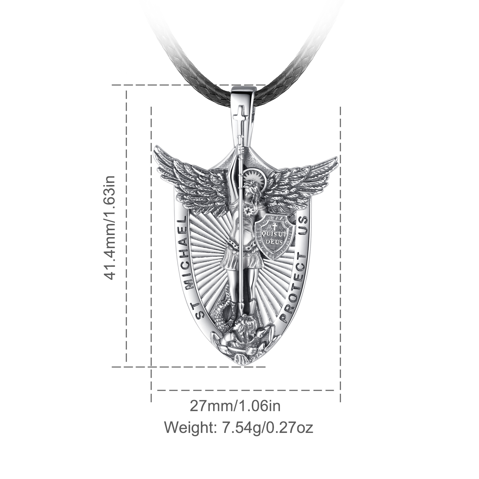 Eudora 925 Ayar Gümüş Aziz Mic - 925 Sterling Silver Chain Necklace Men incelemesi ve fiyatı
