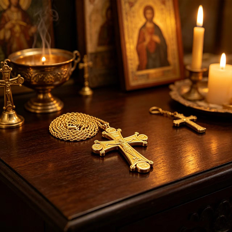 Premium Ortodoks Haç Kolye Alt - Cross Pendant Necklace Gold incelemesi ve fiyatı