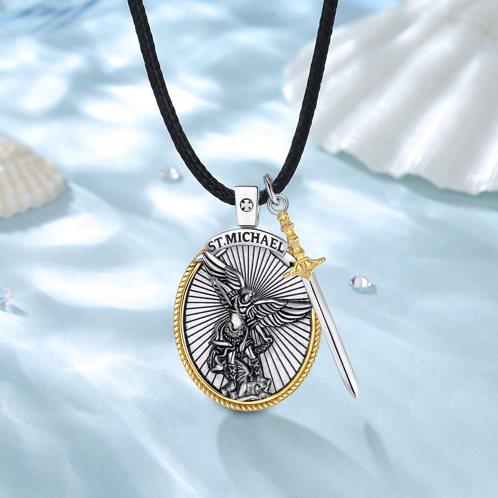 Eudora 925 ayar gümüş aziz Mic - 925 Sterling Silver Chain Necklace Men incelemesi ve fiyatı