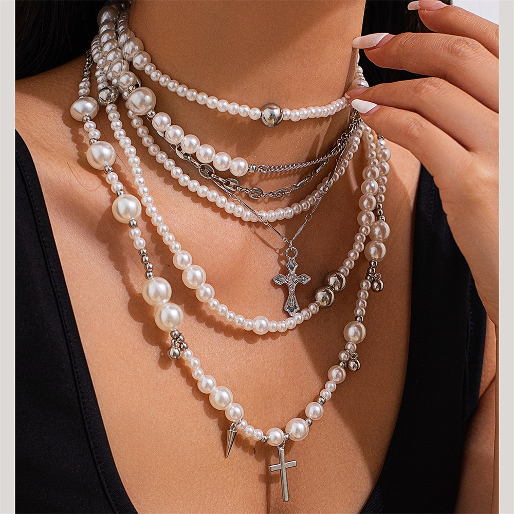 Çok katmanlı İmitasyon İnci Bo - Layered Pendant Necklace Aesthetic incelemesi ve fiyatı
