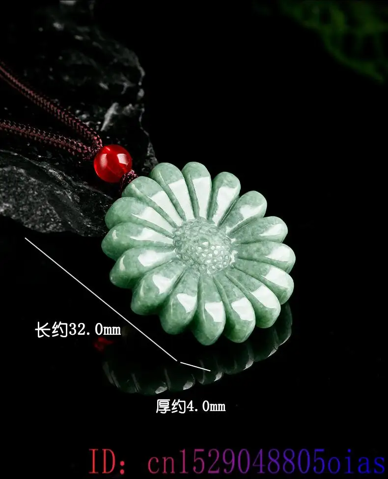 Yeşil Jadeite ayçiçeği kolye k - Necklaces incelemesi ve fiyatı