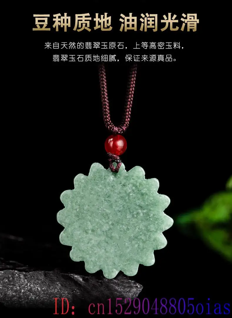 Yeşil Jadeite ayçiçeği kolye k - Necklaces incelemesi ve fiyatı