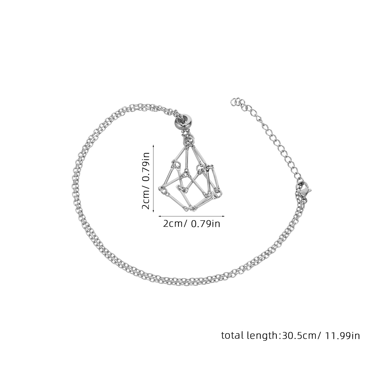 Kristal Tutucu Kolye, Paslanma - Crystal Pendant Necklace Natural Stone incelemesi ve fiyatı