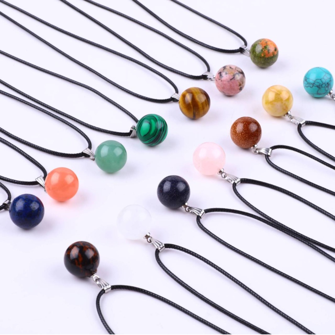 20 adet/torba 14mm Doğal Taş y - Crystal Pendant Necklace Natural Stone incelemesi ve fiyatı