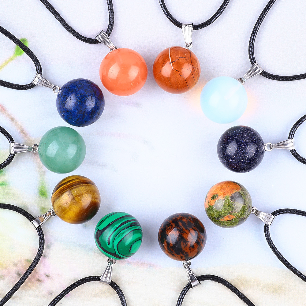 20 adet/torba 14mm Doğal Taş y - Crystal Pendant Necklace Natural Stone incelemesi ve fiyatı