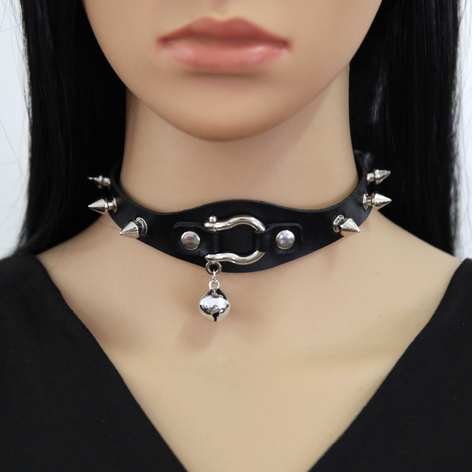 Siyah Başak Gerdanlık Kolye Pe - Goth Punk Spike Choker incelemesi ve fiyatı