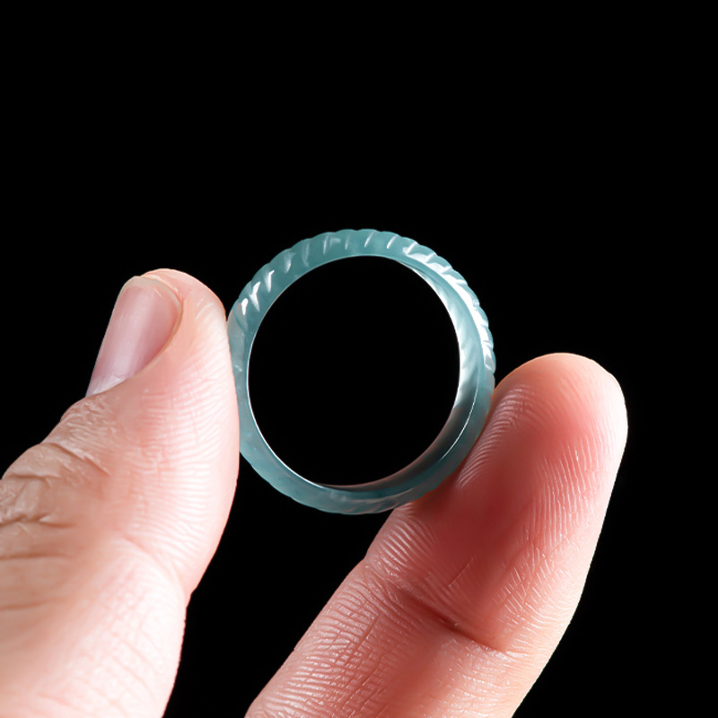 Mavi Gerçek Burma Yeşim Taşı Y - Rings incelemesi ve fiyatı