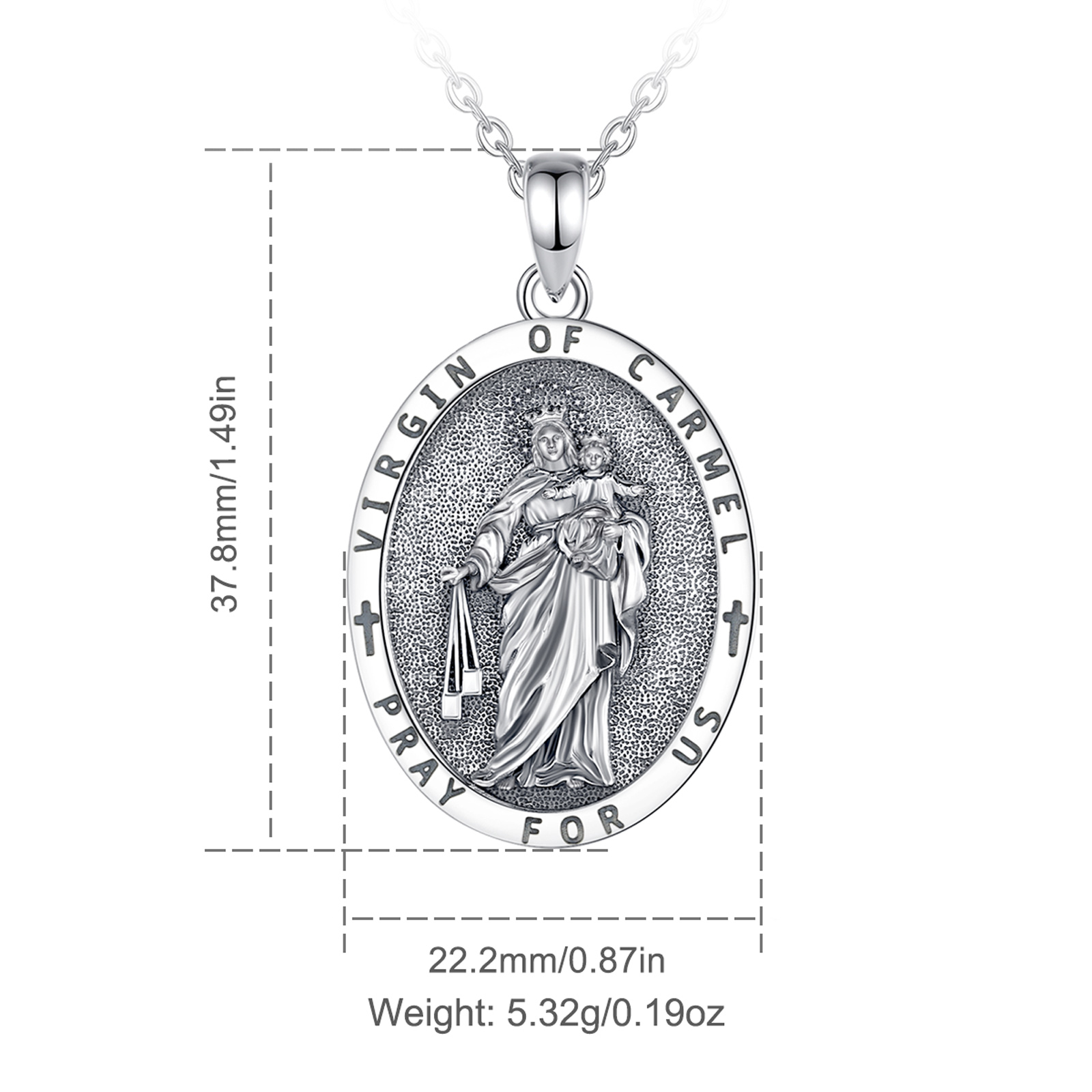 Eudora 925 Ayar Gümüş Bakire C - 925 Sterling Silver Chain Necklace Men incelemesi ve fiyatı
