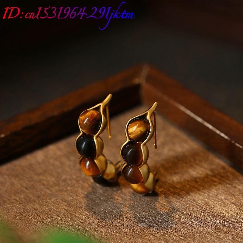 Kaplan Gözü Pod Küpe Taş Gerçe - Earrings incelemesi ve fiyatı