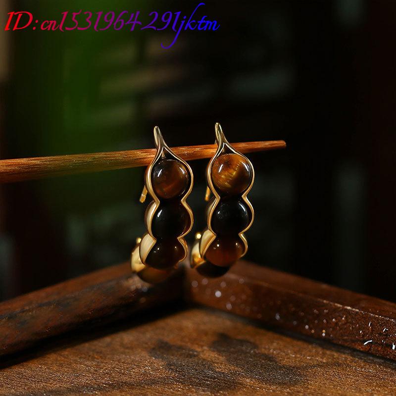 Kaplan Gözü Pod Küpe Taş Gerçe - Earrings incelemesi ve fiyatı